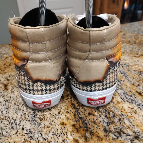 Vans Sk8-Hi Sneakers Tan/Pattern Women's 8 Mens 6.5 #721454 - Picture 10 of 15